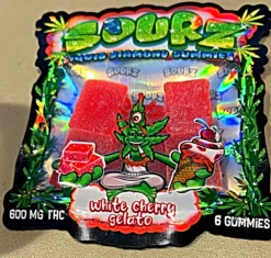 Sourz Gummies White Cherry Gelato