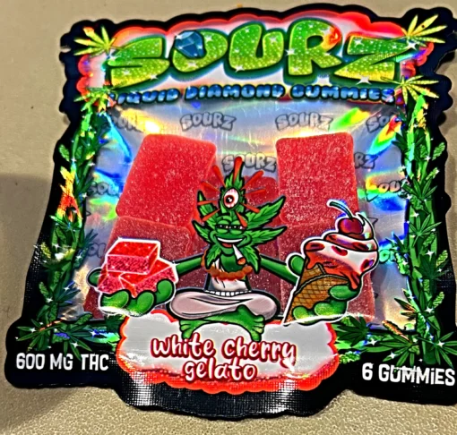 Sourz Gummies White Cherry Gelato